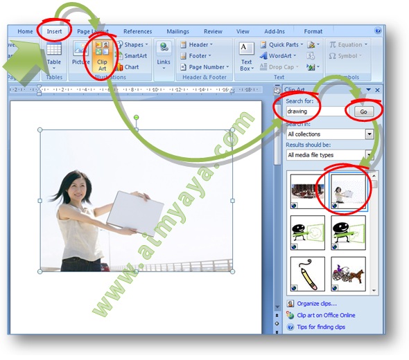 Cara Menampilkan Clip Art di Microsoft Word 2007 | disket1